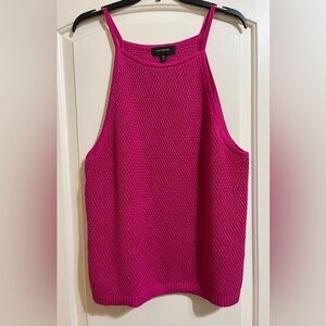 Banana Republic Fuchsia Knit Halter Neck Tank Sweater Sweater Size XL